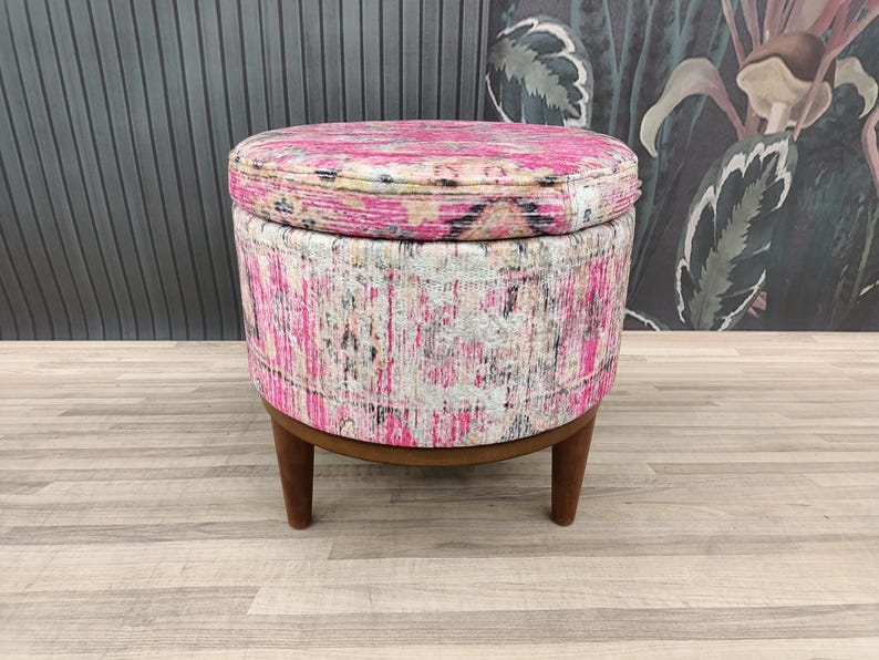 Storage space, Dressing table stool, Piano bench, Storage pouf, Ottoman bench, Sitting bench, Vanity stool, Make up stool, Footstool, FS66-2