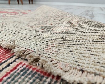 Stair Rug, Vintage Rug, Turkish Runner Rug, Bohemian Rug
