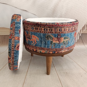 Ottoman storage, Footstool bench, Dressing table bench, Piano bench, Accent bench, Floor chair, Farmhouse bench, Bedroom organizer, FS 154-2