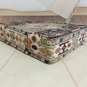 ottoman sofa, floor pillow, floor pouf, footrest pouf, handmade pillow, sitting pillow, reading corner pillow, cat bed, pet bed, PPP 160