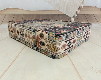 ottoman sofa, floor pillow, floor pouf, footrest pouf, handmade pillow, sitting pillow, reading corner pillow, cat bed, pet bed, PPP 160