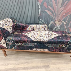 Chaise lounge sofa, Sleeper sofa, Upholstered sofa couch, Handmade furniture, Relaxing chair, Cat couch, Saloon sofa, Boho sofa, SOFA 870