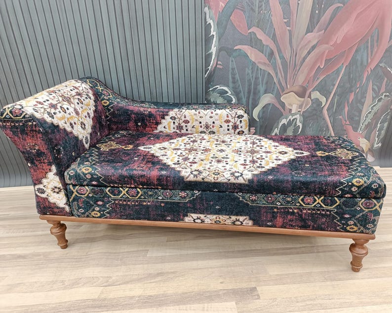 Chaise lounge sofa, Sleeper sofa, Upholstered sofa couch, Handmade furniture, Relaxing chair, Cat couch, Saloon sofa, Boho sofa, SOFA 870