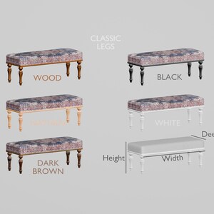 Handmade Furniture, Upholstered Bench, Hallway Bench, Wooden Coffee Table, Boho Chair, Kitchen seat, Navy rug Bench, Footstool , Bench 876
