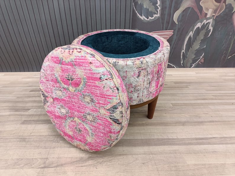 Storage space, Dressing table stool, Piano bench, Storage pouf, Ottoman bench, Sitting bench, Vanity stool, Make up stool, Footstool, FS66-2