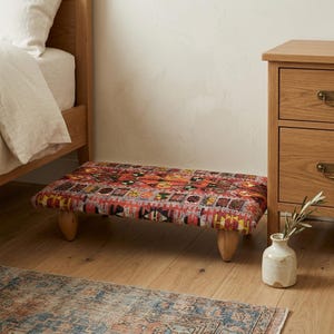 Ottoman for rocking chairs, Retro bed step, Footstool, Foot bench, Resting stool, Nesting table, Couch table, Bed caddy, Sofa bench, 881