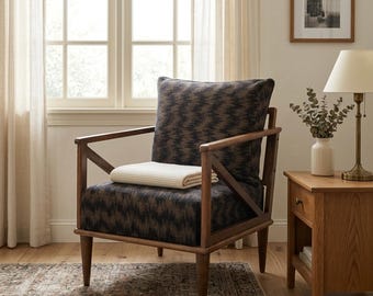 Accent chair, Single armchair, Relaxing chair, Club chair, Chair with cushion, Handmade chair, Dining table chair, Office chair, SOFA KM-07