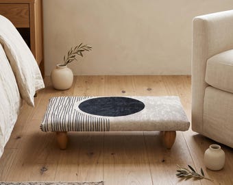 Ottoman stool, Bed caddy, Foot riser, Multipurpose stool, Yoga stool, Floor pouf, Bean bag, Step stool for bed, Small stool, Footstool, 886