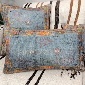 Cuscino tappeto turco, cuscino fatto a mano, federa per cuscino kilim, federa per cuscino, cuscino divano, cuscino 12x24, cuscino divano, federa per cuscino, PT 107