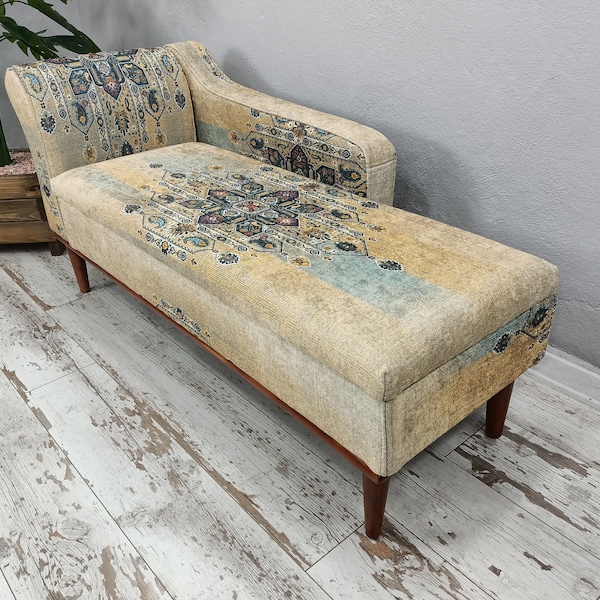 Bohemian sofa, Chaise lounge sofa, Upholstered sofa, Saloon sofa, Cat sofa, Storage sofa, Retro sofa, Sofa couch, Ottoman bench, SOFA 41