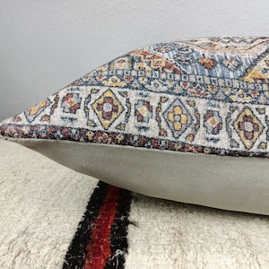 turkish rug pillow, boho cushion pillow, throw lumbar pillow, oriental pillow, handmade pillow, kelim kissen, decorative pillow, PT 61