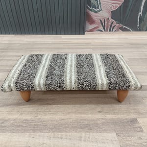 Kilim footstool, Ramp step stool, Pedicure stool, Striped bench, Groovy stool, Shower stool, Upholstered stool, Ottoman stool, BSV 101