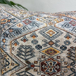 turkish rug pillow, boho cushion pillow, throw lumbar pillow, oriental pillow, handmade pillow, kelim kissen, decorative pillow, PT 61