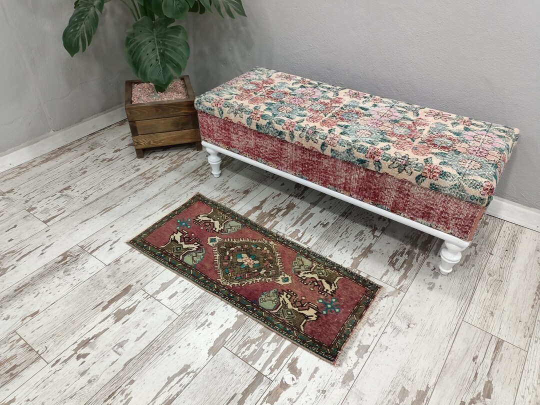 Handknotted Rug, Bohemian Wall Art, Pastel Decor Rug, Rug With Olive