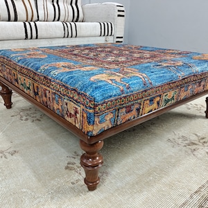 Accent Table, Table with Horses, Coffee Table Ottoman, Serving Table, Upholstered Bench, Foot Rest, Sofa Side Table, Hall Table, 154 36X36&#39;&#39;