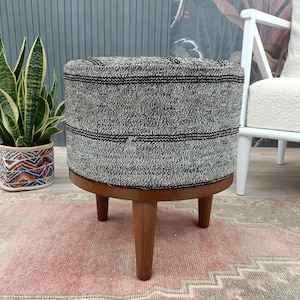 Vanity table stool, Ottoman stool, Bean bag stool, Durable stool, Meditation stool, Button stool, Porch stool, Turkish rug bench, FS 1217