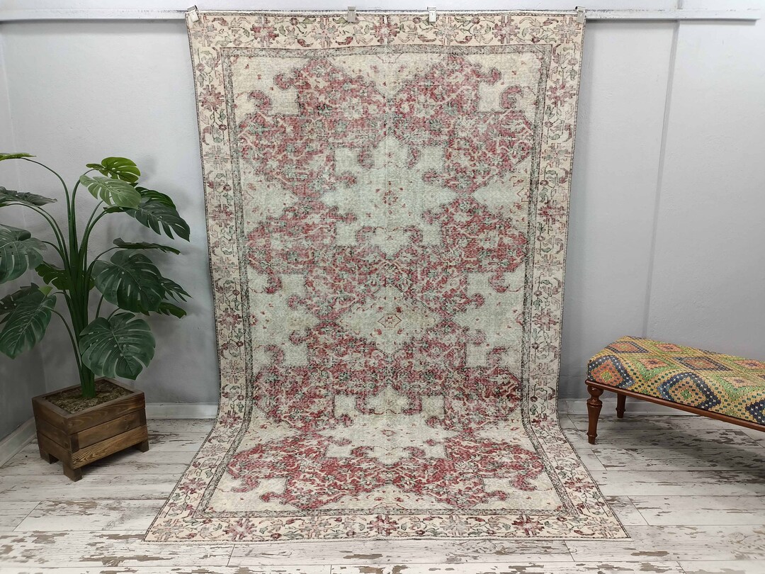 Large Turkish Rug Oversize Vintage Rug, Bohemian Carpet, Large Turkish Rug, Muted Rug ...