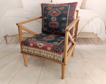 Upholstered armchair, Accent chair, Cocktail chair, Lounge chair, Tv chair, Bar chair, Sofa side chair, Bohemian chair, SOFA 162  Natural