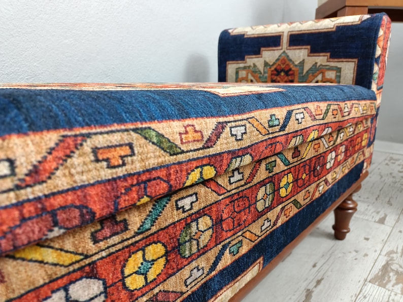 Bench with Arms, Bedroom Bench, Ottoman Storage, Saloon Bench, Storage Piano Bench, Storage Chest, Cushioned Bench, Flip Top, ST 18x51 261