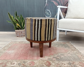 Ottoman for bedroom, Bean bag bench, Footstool bench, Pouf bench, Turkish rug bench, Pub stool, Dressing table stool, Shoe stool, FS 1254