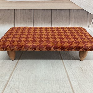 Under desk footstool, Accent stool, Stool for rocking, Retro stool, Ottoman stool, Steps stool, Stool for bed, Houndstooth pouf, BS KM-17