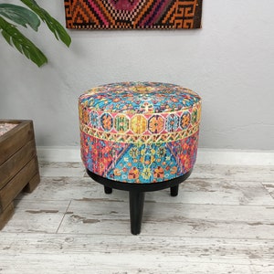 Entry bench, Upholstered bench, Shoe Bench, Make up chair, Footstool ottoman, Round pouf, Lobby chair, Desk chair, Piano bench, FS 40 image 3