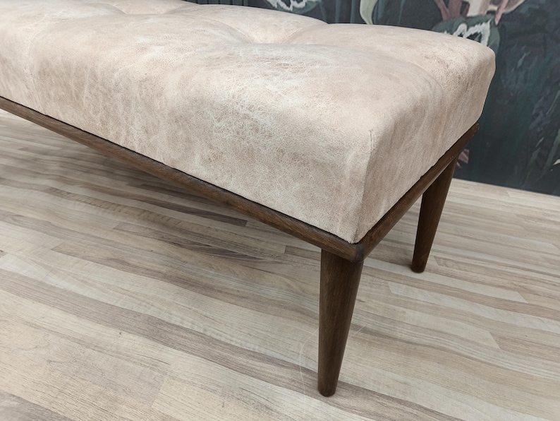 Button tufted bench, End of bed bench, Ottoman bench, Chesterfield bench, Coffee table bench, Piano bench, Purse bench, KM-2 Chester