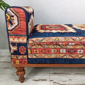 Bench with Arms, Bedroom Bench, Ottoman Storage, Saloon Bench, Storage Piano Bench, Storage Chest, Cushioned Bench, Flip Top, ST 18x51 261