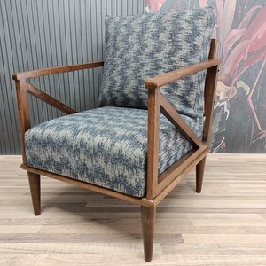 Reading chair, Handmade armchair, Sitting chair, Wood work funiture, Boho armchair, Upholstered sofa, Tv chair, Father day gift, SOFA KM-05