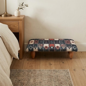 Ottoman for chairs, Bathroom stool, Multipurpose stool, Display stool, Saddle stool, Upholstered stool, Bed step stool, Pantry stool, BS 157
