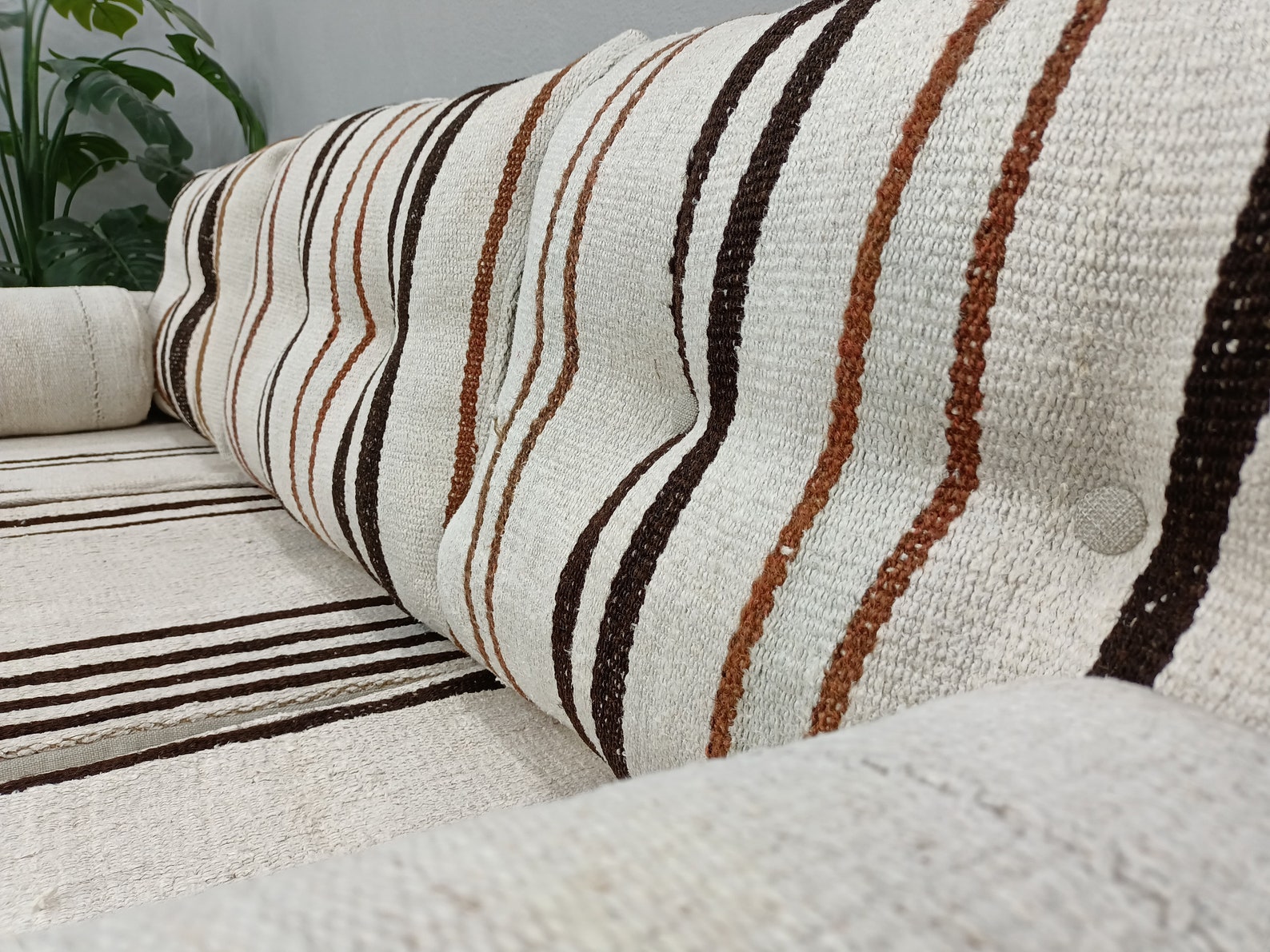 Vintage Loveseat Kilim Sofa Sectional 3 Seater Upholstered Etsy