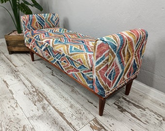 Bohemian bench, Sofa couch, Armed storage bench, Vanity chaise, Entryway bench, Window seat, Dining bench, Bedroom bench, ST 18x51 884