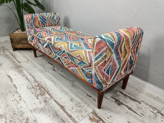 Bohemian Bench Sofa Couch Armed Storage Bench Vanity Chaise Entryway Bench Window Seat Dining Bench Bedroom Bench ST 18x51 884 Etsy UK