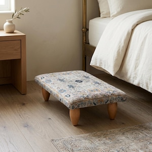 Footstool ottoman, Bedroom bench, Steps stool, Floor chair, Entry stool, Padded stool, Boho stool, Saddle stool, Lightweight stool, BS 1016