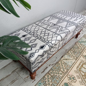 Bedroom storage bench, Handmade storage bench, Storage ottoman, Upholstered bench, Coffee table bench, Hallway organizer, ST- 1011