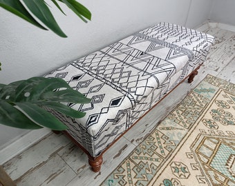 Bedroom storage bench, Handmade storage bench, Storage ottoman, Upholstered bench, Coffee table bench, Hallway organizer, ST- 1011