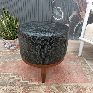 Leather stool, Ottoman for chair, Small stool, Durable furniture, Dressing table stool, Lobby stool, Shower stool, Foot rest stool, FS KM-23