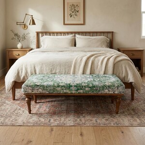 Ottoman bench, Piano bench, Dressing table bench, Wood work bench, Upholstered bench, Sofa bench, Foostool bench, Hallway bench, BENCH 5326