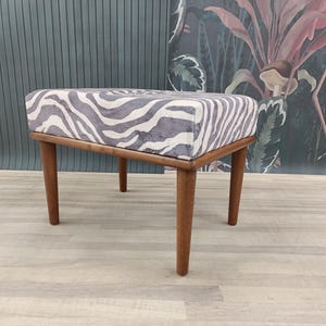 Hallway shoe bench, Zebra ottoman bench, Wood work bench, Cool saloon seat, Artistic furniture, Make up chair, Unique piano stool, BENCH ZEO