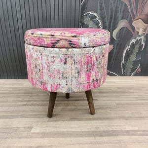 Storage space, Dressing table stool, Piano bench, Storage pouf, Ottoman bench, Sitting bench, Vanity stool, Make up stool, Footstool, FS66-2