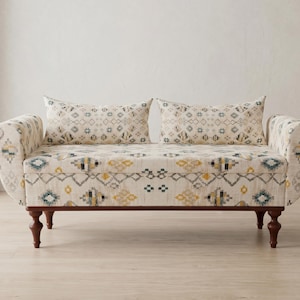 Two-Seater Entryway Bench with Storage - Handmade Ottoman Seat ST 71-2