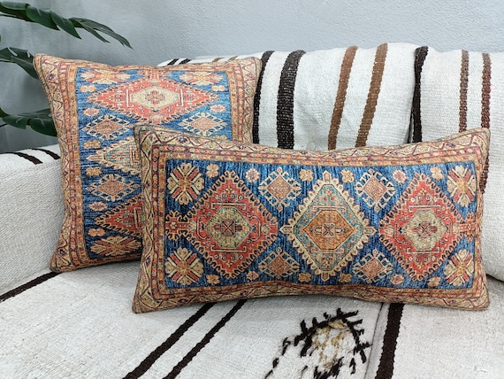 Throw Pillow Cover, Decorative Pillow, Rug Pillow, Couch Pillow