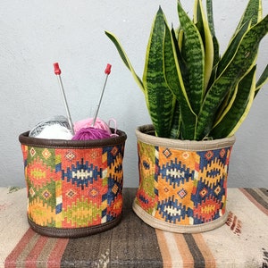 plant holder, basket planter, planter pack, plant pot cover, retro basket, hanging basket, flower pot, baskets for shelf, plant bag, PTB 161