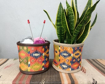 plant holder, basket planter, planter pack, plant pot cover, retro basket, hanging basket, flower pot, baskets for shelf, plant bag, PTB 161