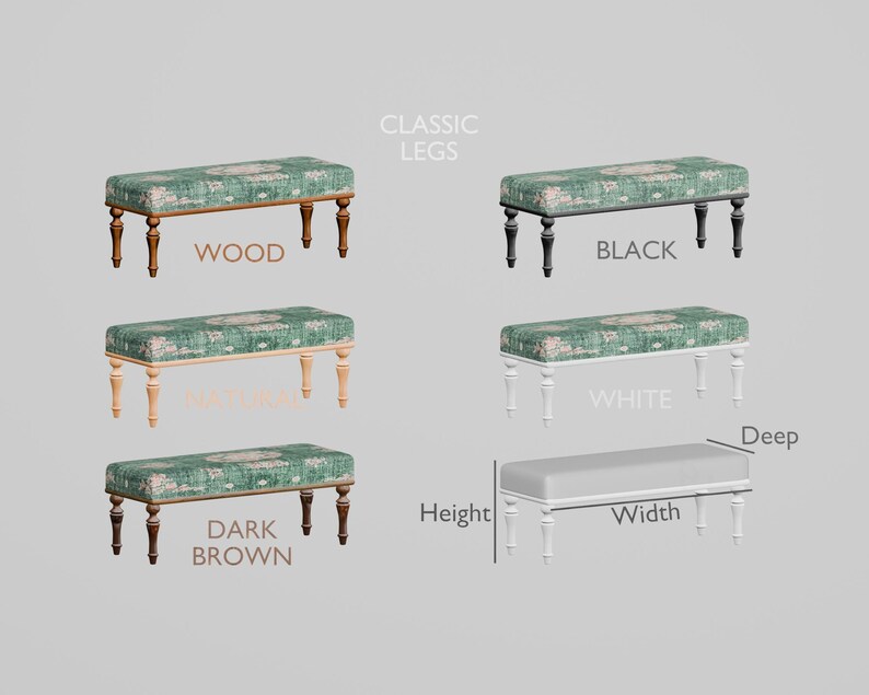 Floral Rug Bench, Upholstered Bench, Boho Piano Bench, Dressing Table Seat, Dining Chair, Kitchen Furniture, Wooden Shoe Bench, BENCH 885