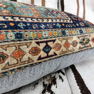 boho pillow, bench cushion, mini pillow cover, rug cushion, throw pillow, euro sham, lumbar pillow, 12x24 pillow, couch pillow, PT 160 image 10