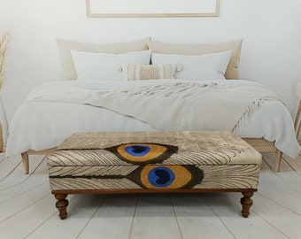 Ottoman Bench, Trunk Coffee Table, Evil Eye Box, Storage Chest, Bedroom Bench, Piano Bench, Flip Top Storage, Storage Side Table, ST- 85