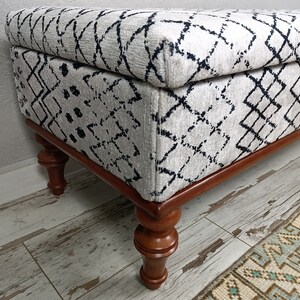 handmade ottoman bench, upholstered bench, bedroom bench, storage ottoman, living room bench, hallway storage, shoe storage, ST- 1013