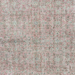 Muted Pink Rug, Faded Rug, Antique Rug, Turkish Rug, Distressed Rug ...