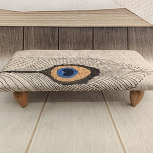 Foot riser, Peacock stool, Walking stool, Ottoman bench, Upholstered bench, Kitchen stool, Nursery stool, Footstool, Stepping stool, 85